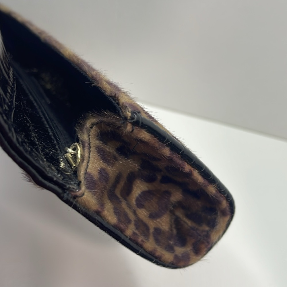 Brown Leopard Print Clutch - Picture 9 of 11